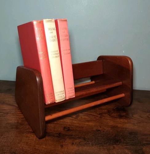 Vintage booktrough teak book - vintage,