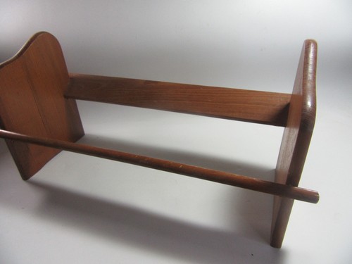 Vintage retro teak wooden - , book