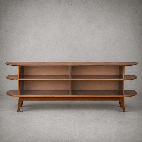 Large mid century teak display - large,