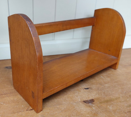 Small vintage booktrough teak - small,