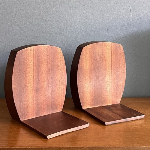 Pair vintage teak wooden - vintage,