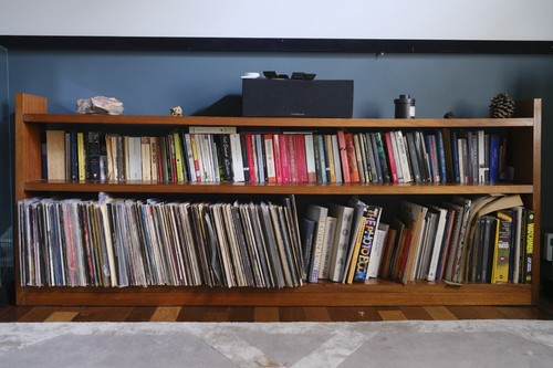 Solid teak mid century - teak, book