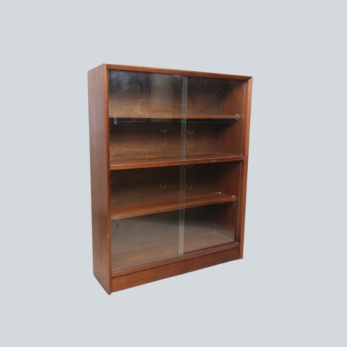 Vintage teak sliding glass - teak,