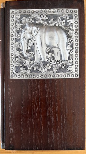 Vintage elephant address book - vintage,
