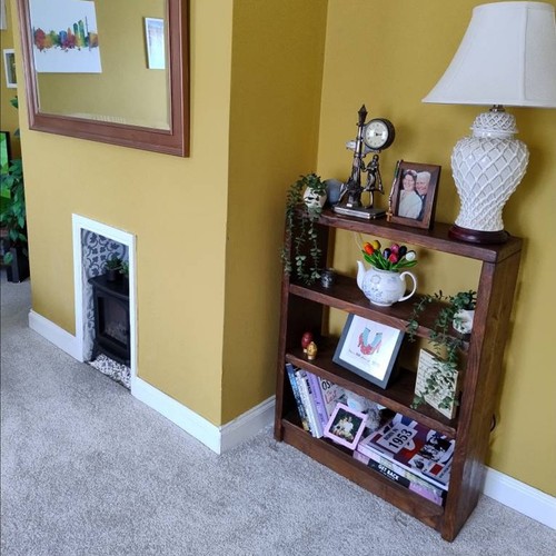 Rustic bookcase wooden - rustic,