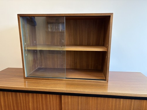 1970s 80s teak display cabinet - teak,
