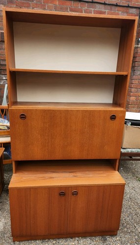 Retro 1960s teak bookcase - retro,